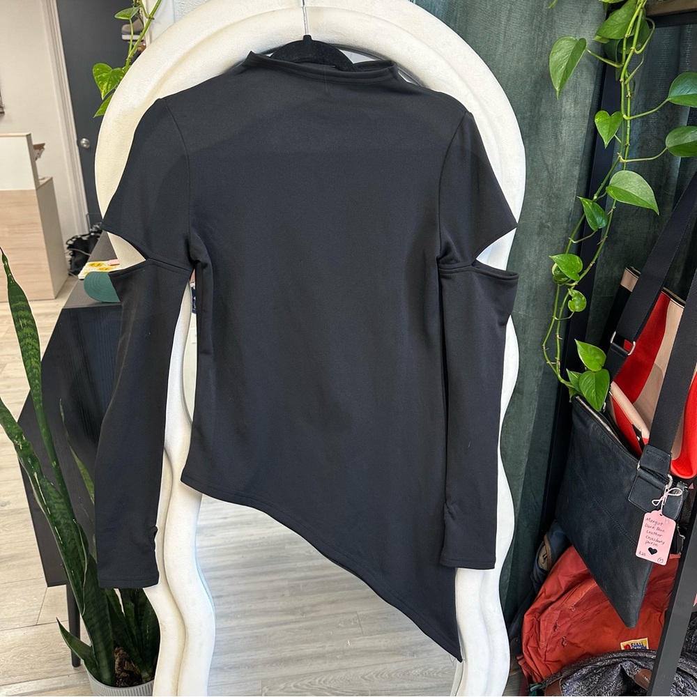 Killstar black Asymmetric Long-Sleeve shirt NWT